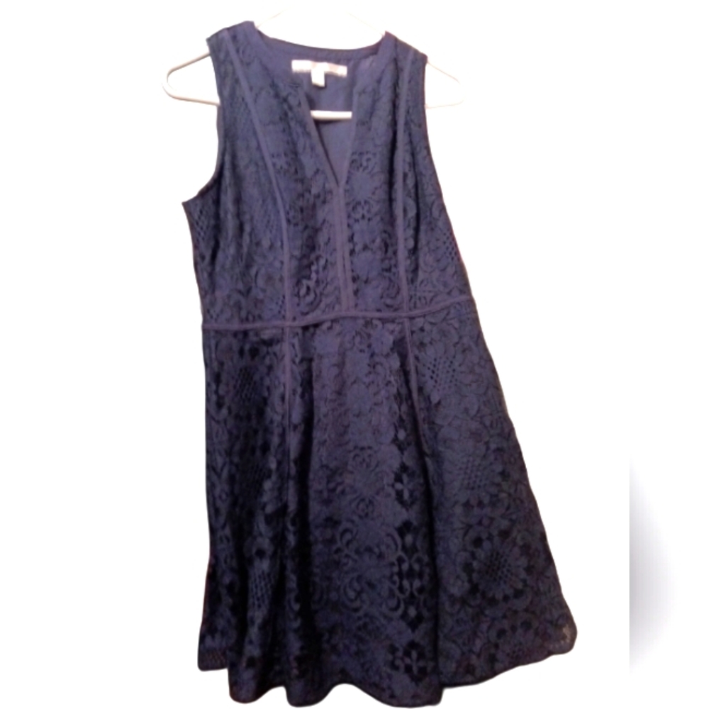 Navy Lace Dress